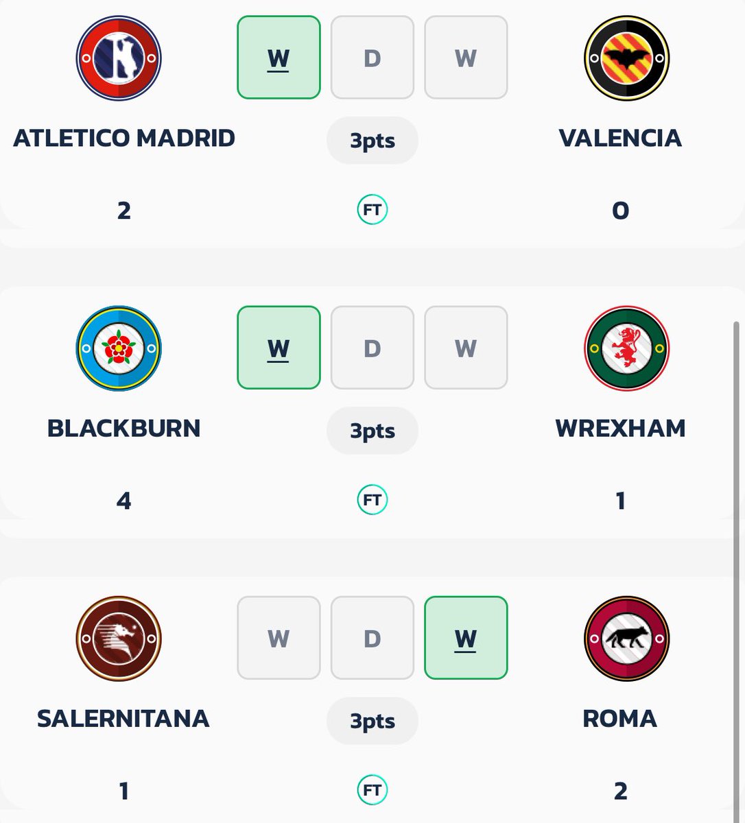 betmate_app's tweet photo. ๐ง๐๐ ๐ช๐๐ก๐ก๐๐ฅ๐ฆ ๐
๐ SUNDAY SHOWDOWN ๐
Two Betmates tied ๐ฅplace with 10/11 correct predictions sealing their victory! ๐ฅ
Only Athletic Club letting them down ๐
๐ค Paid Places: @McMoki7, @whitto777, @fi_youngy
#FTResult #Winners https://t.co/7XuypwmGNd