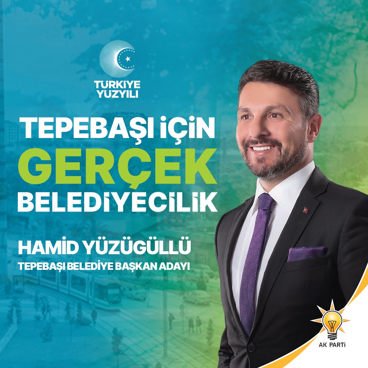 #Tepebaşı
Türkiye Yüzyılı Şehirleri İçin, 
Gerçek Belediyecilik İçin, Tepebaşı İçin,
Hazırız ve Kararlıyız… 

#HamidYüzügüllü 
#TepebaşıBelediyeBaşkanAdayı
#HazırızKararlıyız 
#GerçekBelediyecilik