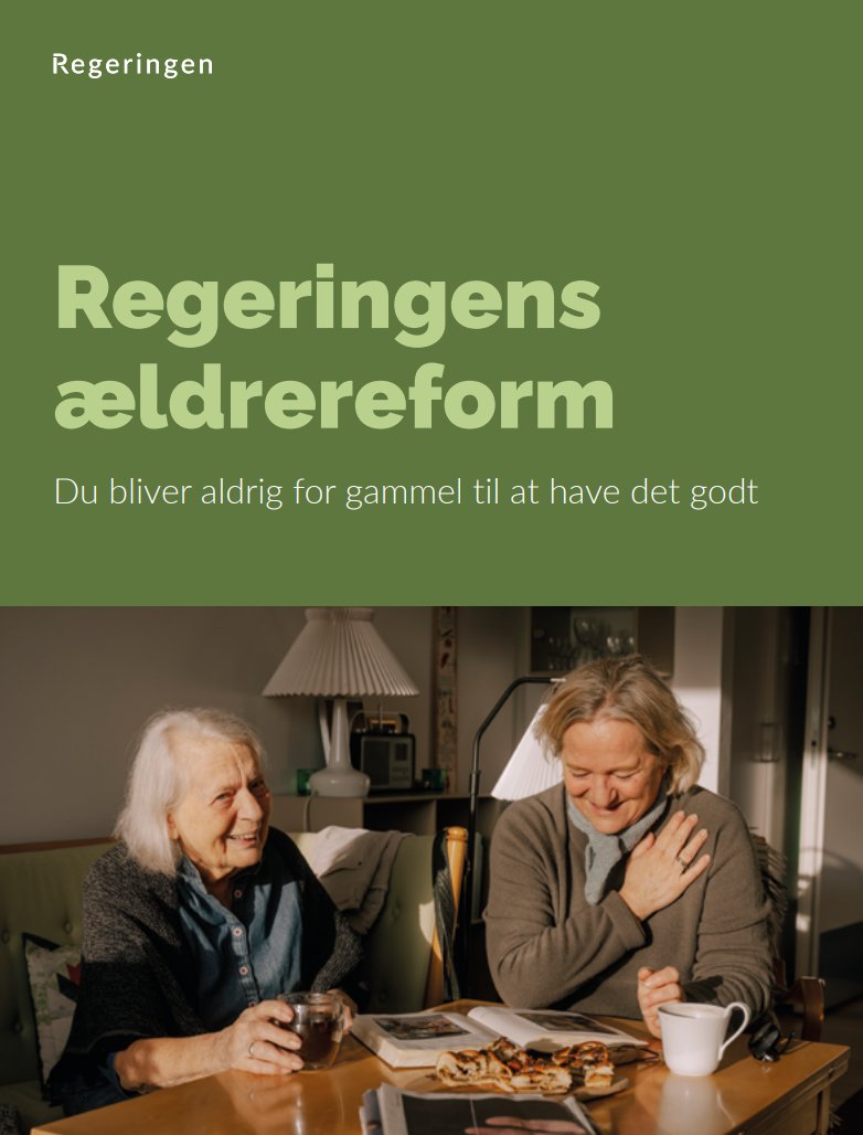 I dag handler det om de ældre! I @danskrodekors er vi glade for, at civilsamfundet er tænkt ind i regeringens ældrereform. Vi er klar til at bidrage - også gerne i det nationale partnerskab Sammen om Ældreplejen #dkcivil #dksocial