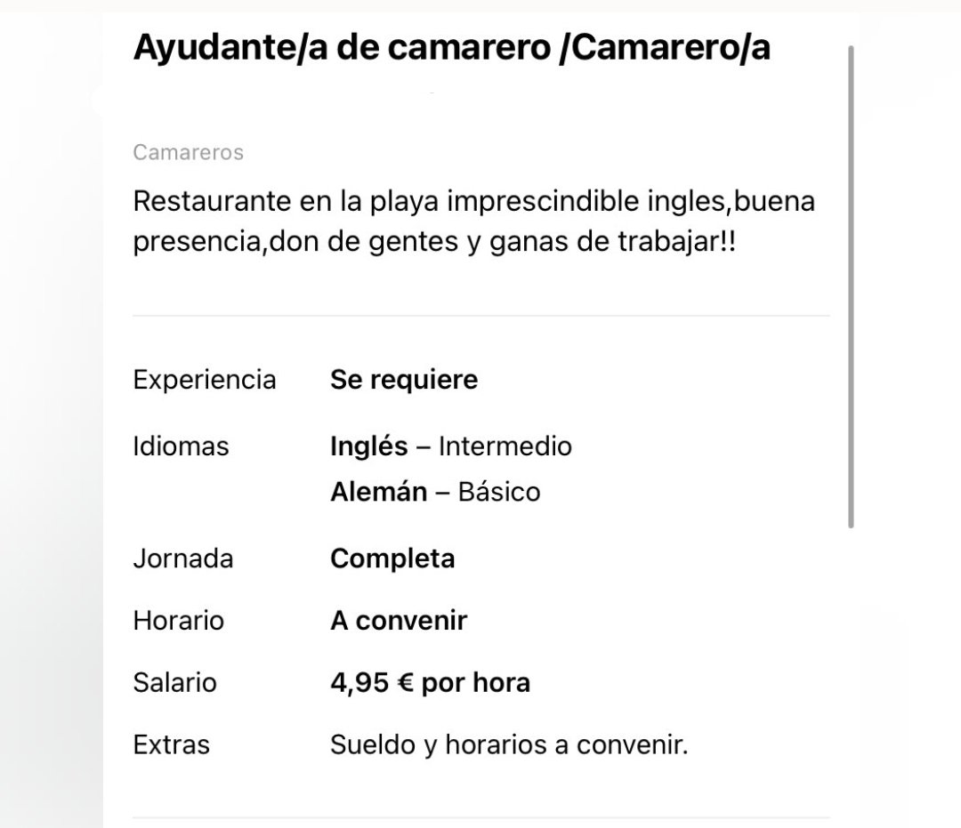 soycamarero's tweet photo. No encontramos camareros: https://t.co/YjY3puCPwt