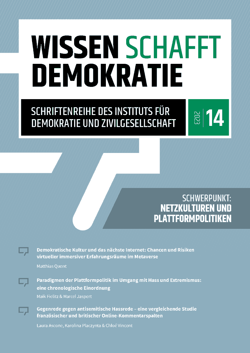 IDZ (@idz_jena) on Twitter photo Netzkulturen und Plattformpolitiken – Band 14 der IDZ-Schriftenreihe #WissenSchafftDemokratie erschienen, verantwortet von <a href="/maik_fielitz/">Maik Fielitz</a> Marcel Jaspert <a href="/L_Dellagiacoma/">Laura Dellagiacoma (She/her)</a> & Fabian Klinker. #OpenAccess ➡️ idz-jena.de/schriftenreihe…. Druckexemplare über: bestellung@idz-jena.de Netzkulturen und Plattformpolitiken – Band 14 der IDZ-Schriftenreihe #WissenSchafftDemokratie erschienen, verantwortet von <a href="/maik_fielitz/">Maik Fielitz</a> Marcel Jaspert <a href="/L_Dellagiacoma/">Laura Dellagiacoma (She/her)</a> & Fabian Klinker. #OpenAccess ➡️ idz-jena.de/schriftenreihe…. Druckexemplare über: bestellung@idz-jena.de