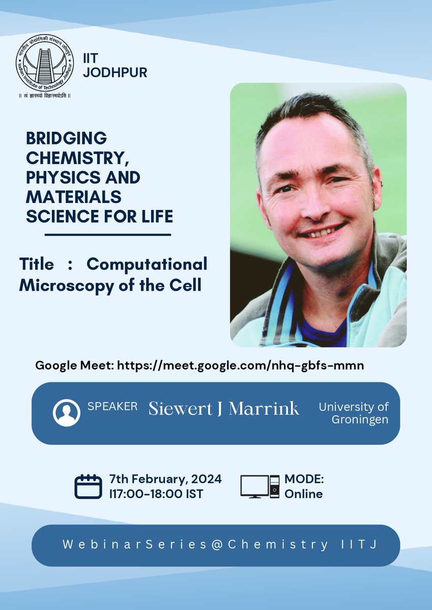 Department of Chemistry, IIT Jodhpur (@chemistry_iitj) on Twitter photo #IITJ #chemistry #computational #talk #guest #webinariitj #IITJ #chemistry #computational #talk #guest #webinariitj