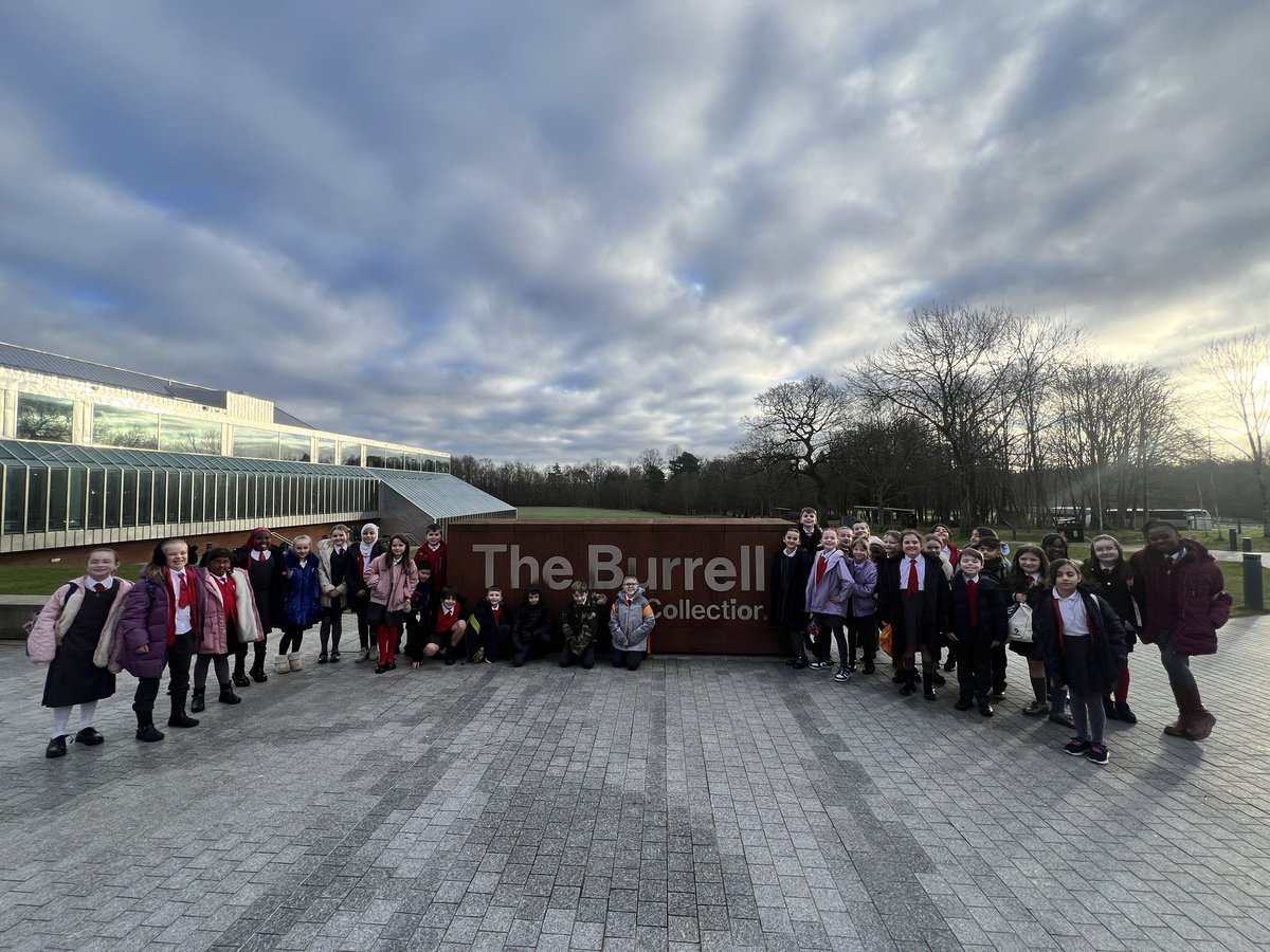MrArcariCCPS's tweet photo. Exciting day for some of our P5’s as they arrive at The Burrell Collection! Ready to explore a world of art and history #TheBurrellCollection 🎨🏛️ @CorpusChristi_K @MrsFarrell_CCPS https://t.co/vyXRqh7p7w