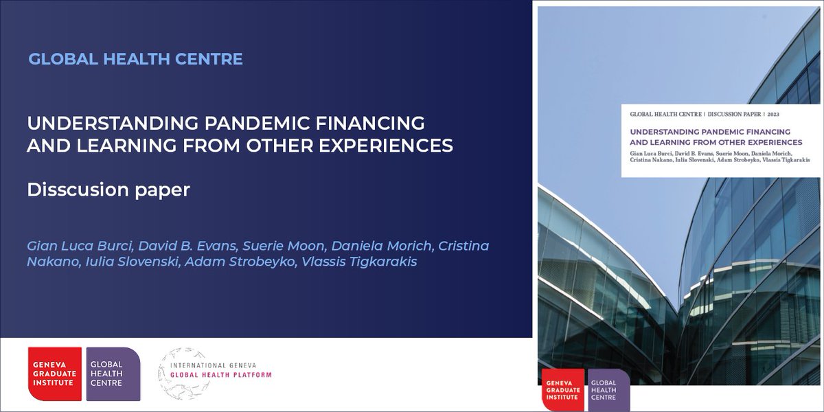 🔊The Governing Pandemics Initiative just released a new discussion paper on financing pandemic prevention, preparedness and response #PPPR which explored key gaps and needs for the #INB and #WGIHR Dive into our paper here👉bit.ly/480Z4kN