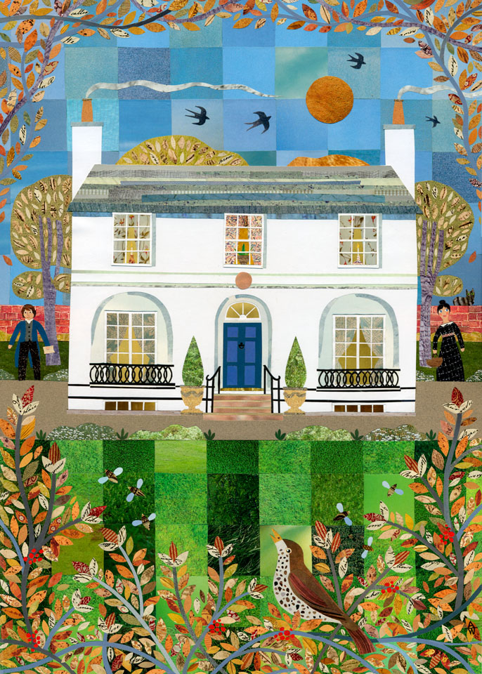 #OTD in 1818 #Keats completed his sonnet 'When I have fears that I may cease to be...' One of my favourites. He moved to this house in #Hampstead later that year. Cards & Prints: amandawhitedesign.etsy.com #elevenseshour #GreetingCards #ShopIndie #etsystore #KeatsHouse #illustration