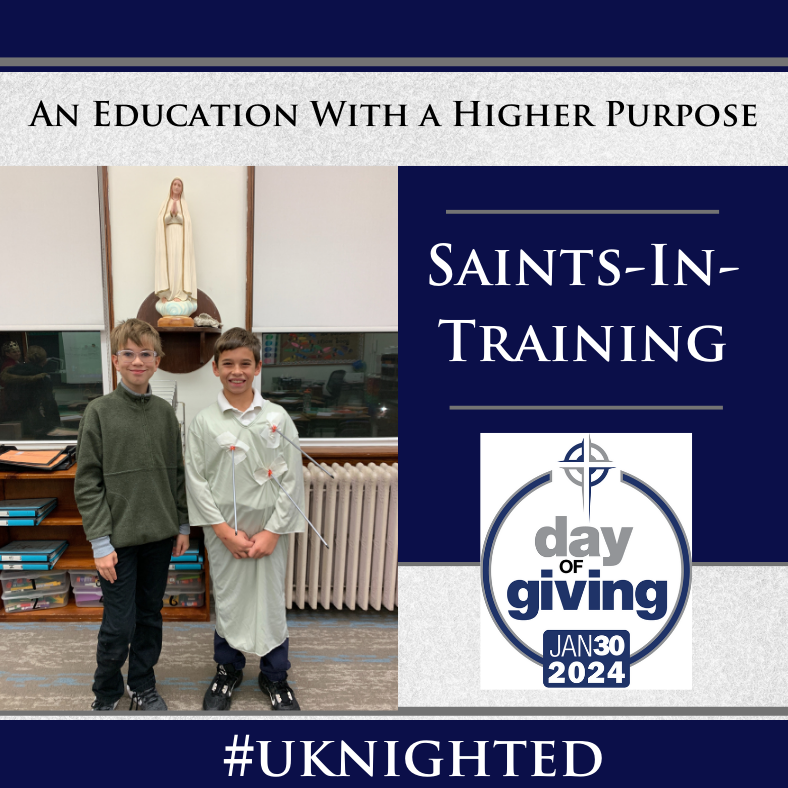 lafacatholic's tweet photo. Your gift supports our saints-in-training. Give a gift today to #LCSSDayofGiving. https://t.co/P3BnwOIDEO #UKnighted https://t.co/Ipk93kqUCd