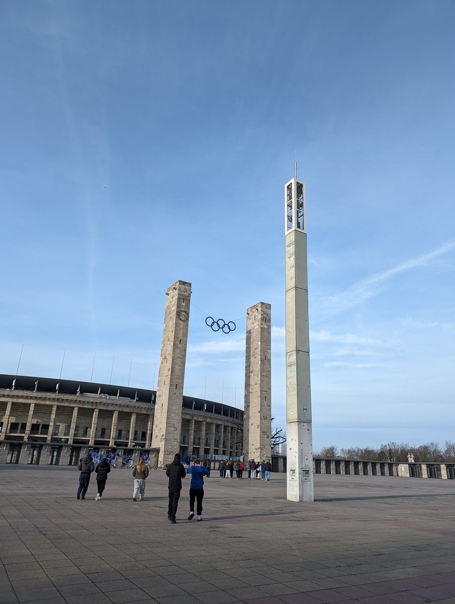 FHS_MFL's tweet photo. Arrived in Berlin. First stop is the Olympic stadium. @FHSBristol #FHSBerlin2024 https://t.co/bBKyNX21ty