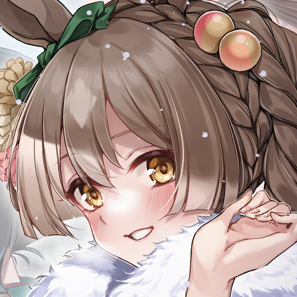 ウマ娘「「今年もよろしくお願いします、トレーナーさん」#ウマ娘 #サトノダイヤモンド生誕」|はちろくのイラスト