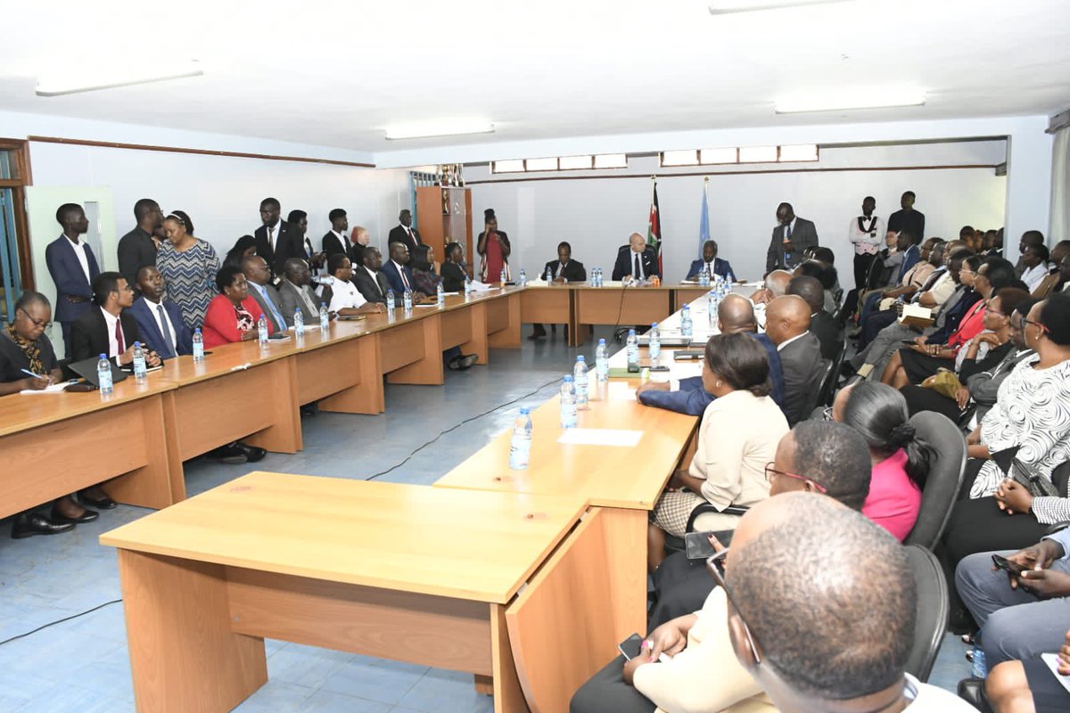 Tvitter_User_'s tweet photo. The @uonbi Chancellor  @ProfPatrick_GCA gets acquinted with the various Faculty members and student leaders on his second day of the introductory Visit. 
#karibuChancellor #WeareUoN https://t.co/wMtcwh5CRF