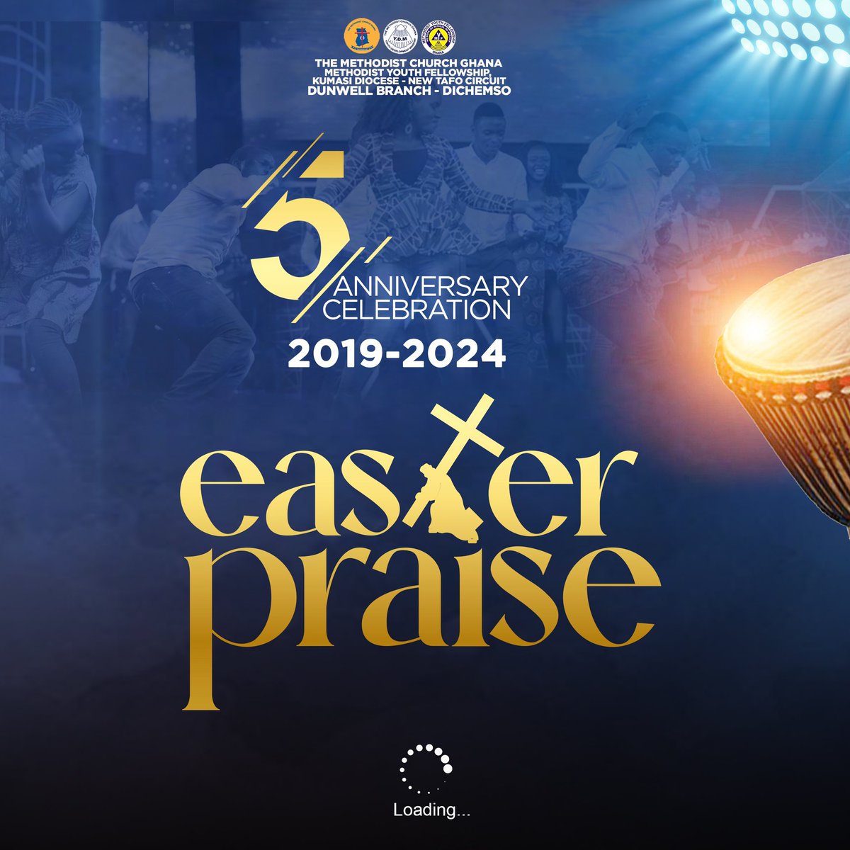 dunwellmyf's tweet photo. EASTER PRAISE @5 (2019 TO 2024)

IT HAS BEEN 5 YEARS OF VICTORY ON THE CROSS

Get Ready For The 5TH Anniversary Of The Dunwell MYF Annual Easter Praise 

🎉🎊🎉🔥🔥🔥🎉🎊🎉 https://t.co/qLEnnwvcVw