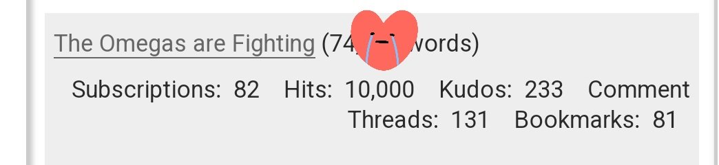MissBadSpeller's tweet photo. Please let me cry for one second, as my story effortlessly reached 10k hits. My 2nd fic to reach this milestone out of 27. Gosh. Almost three years of writing, and it has been up and down. But I'll keep going.💪🤟 #taekookau #writerwannabe #taekook #forever https://t.co/XibpwxvWcr