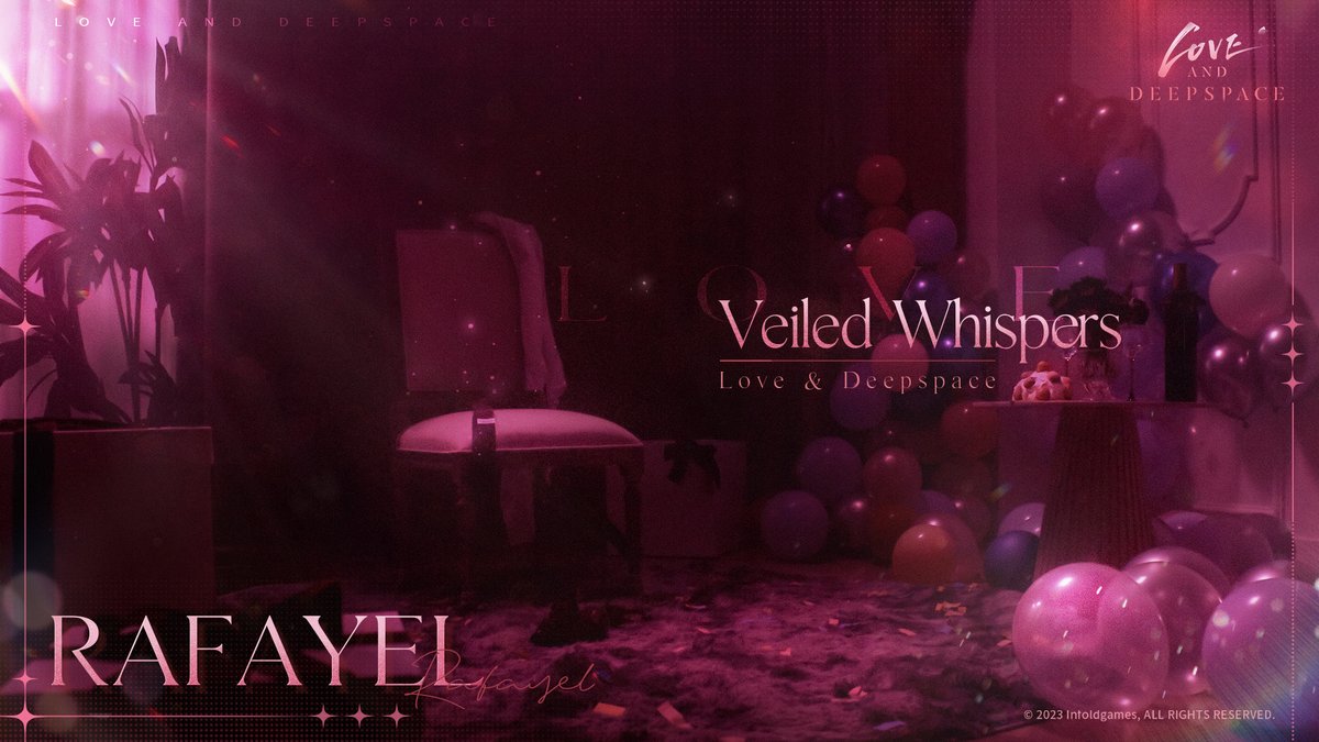 Love_Deepspace's tweet photo. Love and Deepspace | New Memory Trailer
■ [Veiled Whispers] Trailer · Released Tomorrow
Amid a dressing room in disarray, a clandestine party just for two, hazy secrets whisper in dim-lit air.
Accept this invitation, weaving through the shadows until veiled whispers reveal our tale to no one.♥
New 5-Star Interactive Memory series comes out on Feb. 5.

The trailer will be released tomorrow. Stay tuned!

■ Download Now: https://t.co/kWi61kgZYq
■ Love and Deepspace has been officially released!
■ Traversing Deepspace, Be With You.

#LoveandDeepspace #VeiledWhispers
