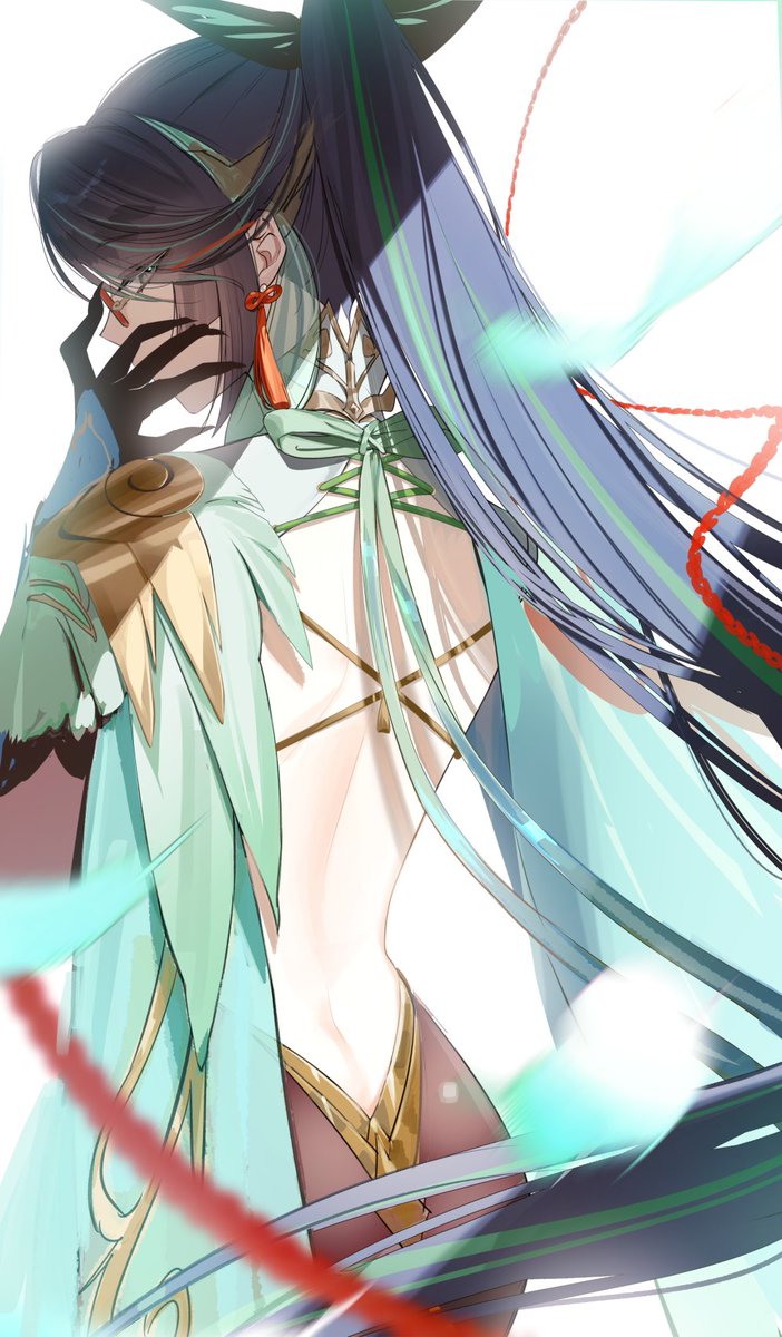 "The sky grew darker, painted blue on blue, one stroke at a time, into deeper and deeper shades of night" - Xianyun

Cre: シャンデガ (pixiv)
#GenshinImpact #Genshinfanart #原神 #闲云 #Xianyun