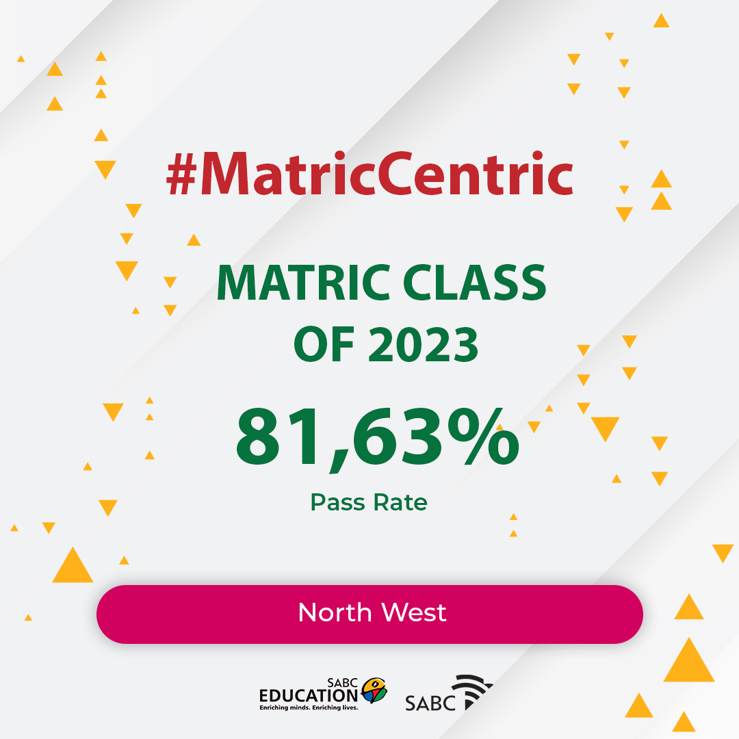 Pass rate in North West

#MatricCentric 
#ClassOf2023