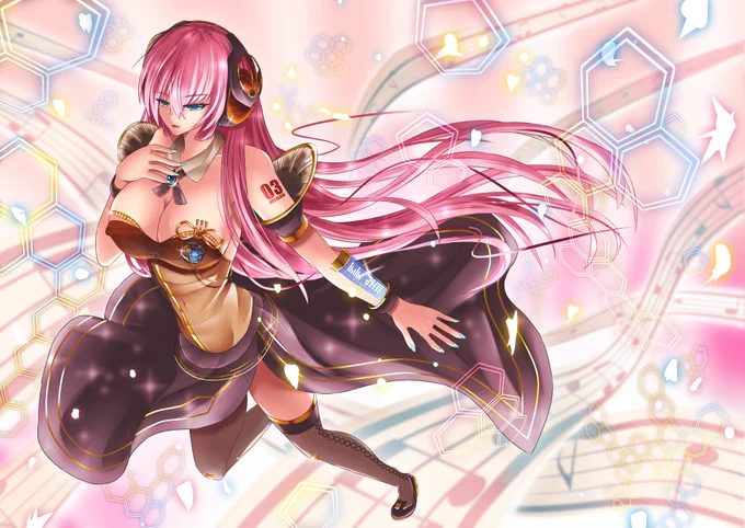 「2014年作」V4Xルカ誕まであと49日!#3月19日V4Xルカ誕まで過去絵巡音ルカV4X#巡音ルカ 