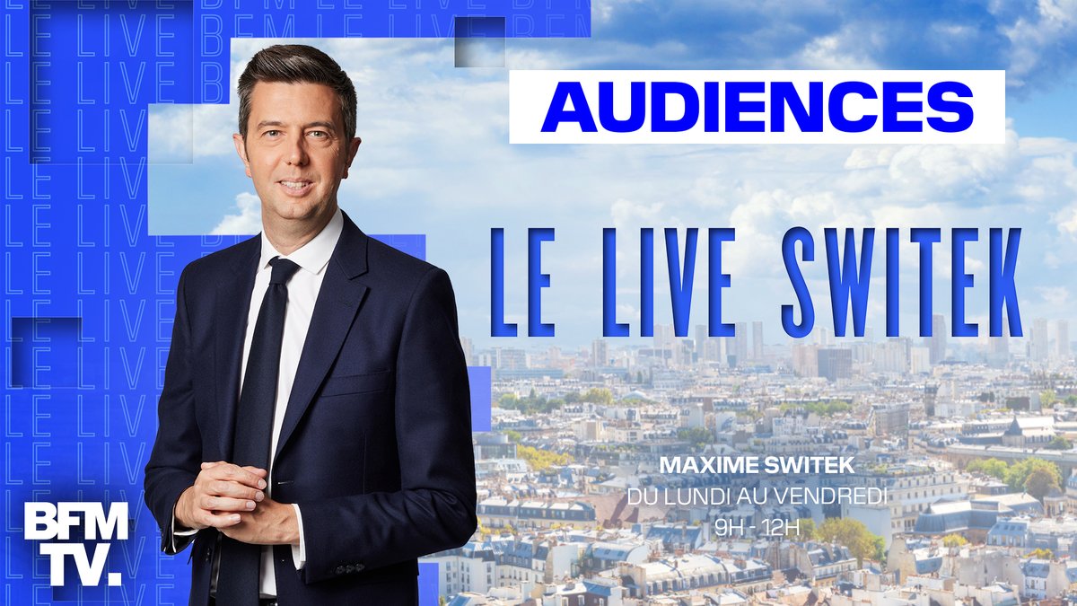 📺#AUDIENCES - Lundi 29 janvier 🔴@LeLiveSwitek sur @BFMTV (9h/11h50) ✅3ÈME CHAÎNE DE FRANCE ➡️11,8% PDA ➡️436 000 téléspectateurs en moyenne ➡️2,8 millions de téléspectateurs en cumulé ✅LEADER INFO 25/49 ans : ✅1ÈRE CHAÎNE DE FRANCE ➡️14% PDA