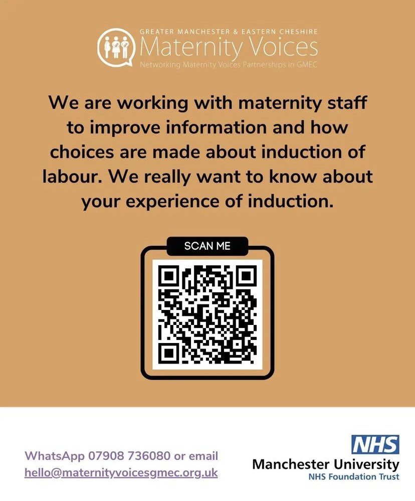 If you live in Manchester and were induced in the last 2 years please consider sharing your experience via this link. <a href="/MatVoicesGMEC/">Maternity Voices GMEC</a> 
surveymonkey.com/r/IOLManchester