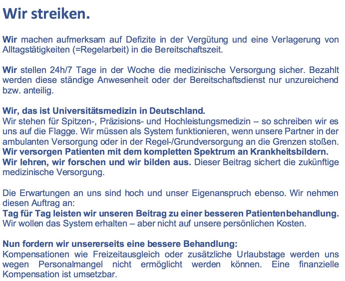 #Streik an #Unikliniken in Deutschland
#InfoTweet

Du zeigst dich solidarisch? 
➡️RT

#MedTwitter #Cardiotwitter #Aerztestreik