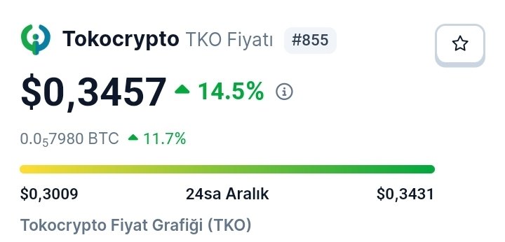 Bu güne çok mutlu uyandım çünkü takipçilerim para kazanıyor $TKO