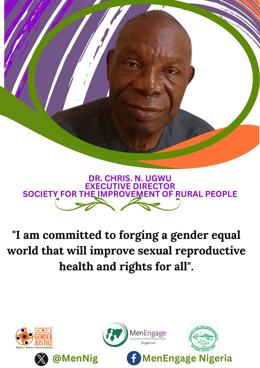 Day 4 campaign is from @DrChrisUgwu 'Empowering men and boys is not just about inclusion; it's about forging a collective commitment towards a more equitable and inclusive sexual and reproductive health and rights landscape for all.' #SRHR #HealthForAll @SIRPNig @SonkeTogether