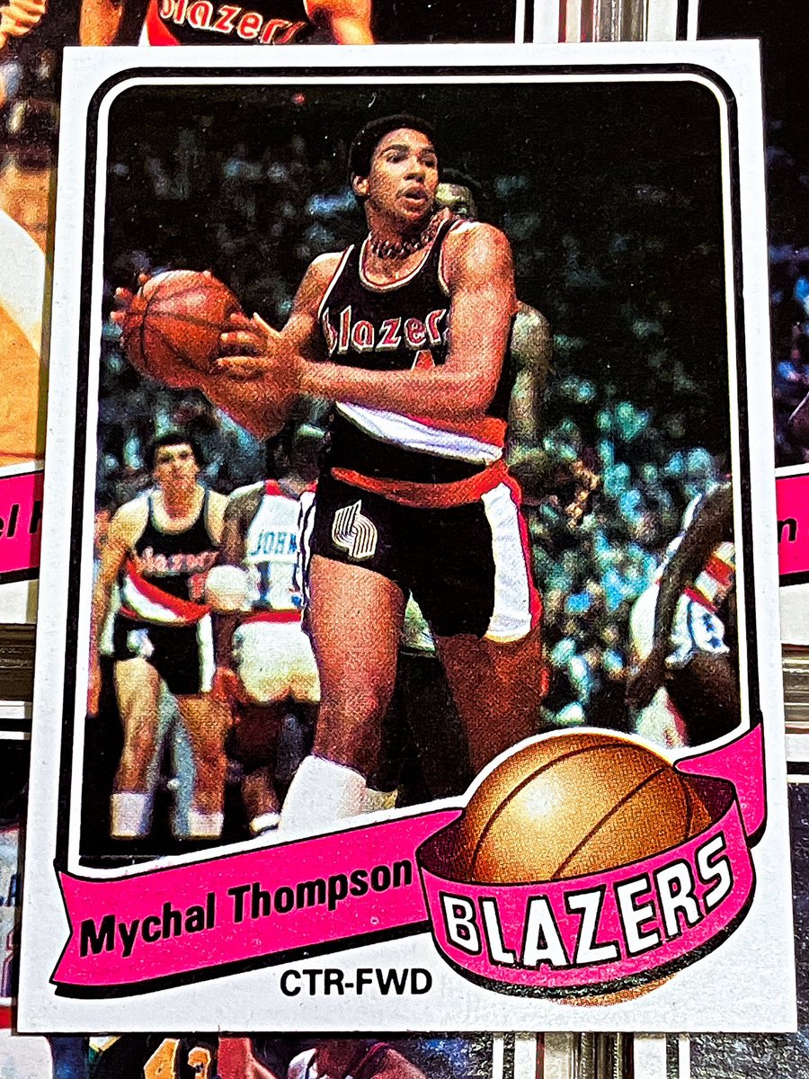 MEGAMIxxKURO's tweet photo. ダグバックの毎日がお宝DAY 【164】
1/30生 #MychalThompson①
1979-80 Topps #63
@trailblazers #trailblazers
#Ripcity https://t.co/DvYRE1xzrH