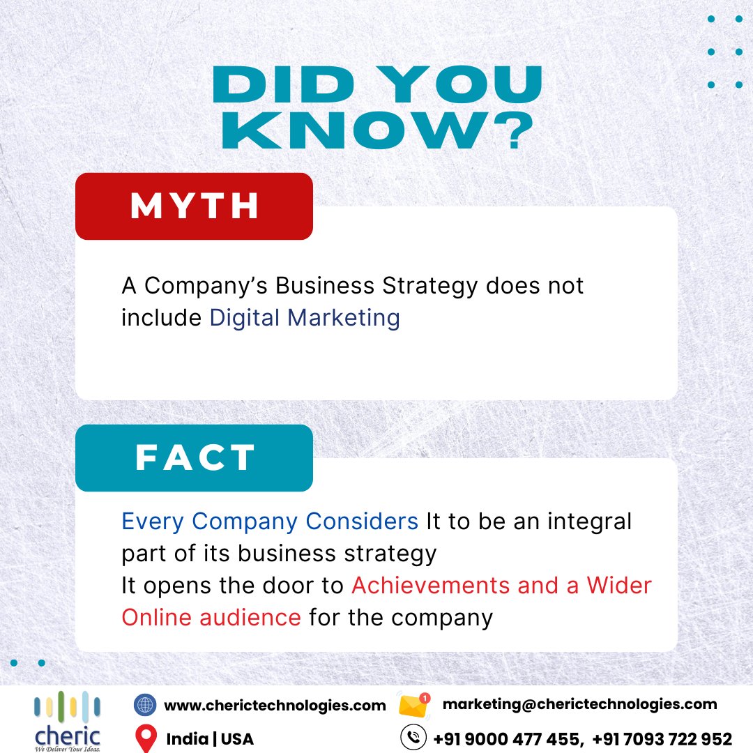 Dive into the world of technology with Cheric Technologies as we debunk myths and reveal the truth!
#ChericTechnologies #TechDebunked #TruthRevealed #TechFacts #MythBusters #DigitalFacts #TechTruths #RealityCheck #MythVsReality #TechMyths #FactsOverFiction #KnowledgeIsPower