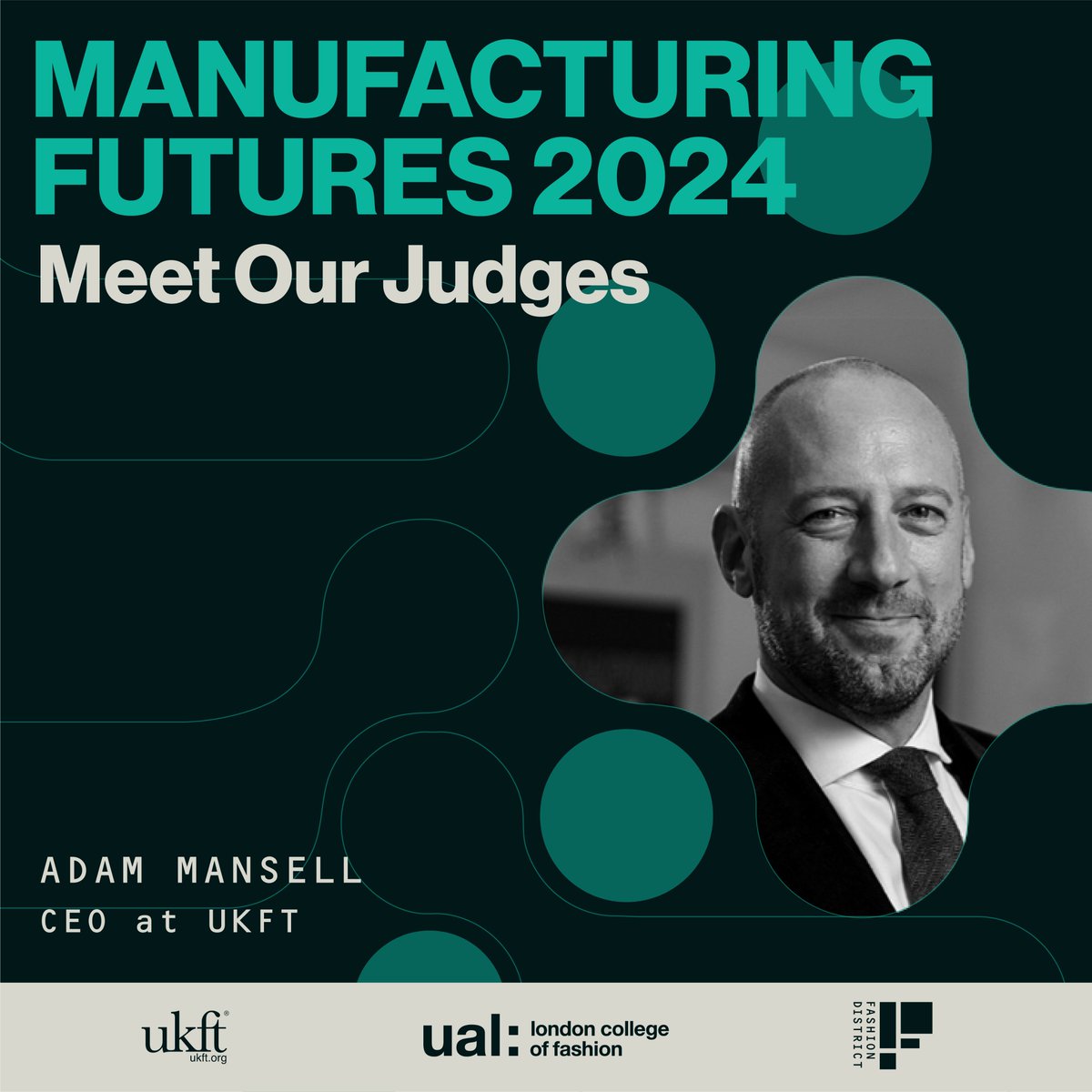 Meet our next Manufacturing Futures 2024 judge – Adam Mansell! Adam is the CEO of @UKFTorg. Having joined the industry 25 years ago, he has worked across a wide number of trade bodies, representing all aspects of the fashion and textile supply chain. (1/4)