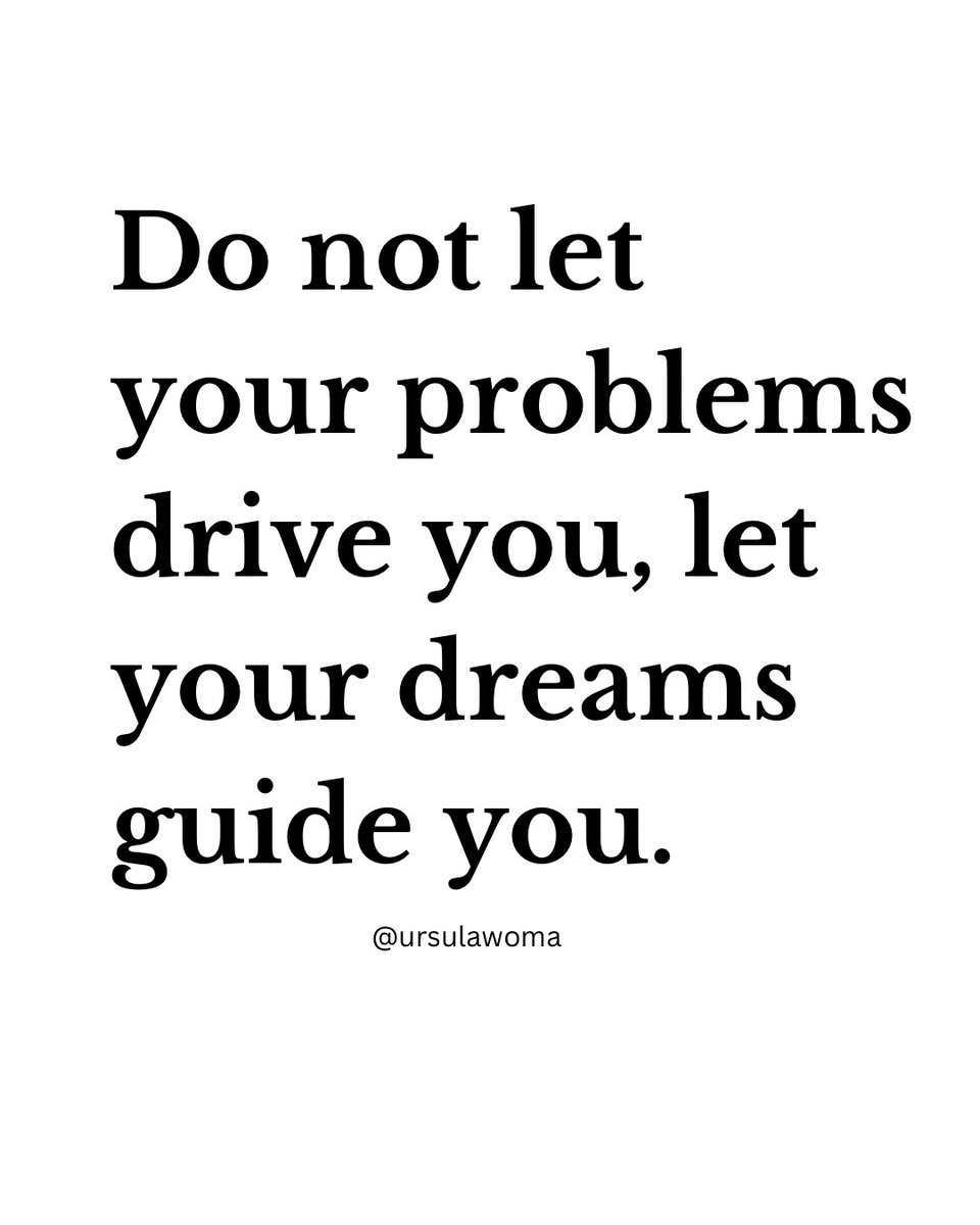 ursulawoma's tweet photo. As human beings, we tend to worry too much about our problems, thereby forgetting our dreams.
#personalgrowth #mindsetshifts #personaldevelopment #selfdevelopmentgoals #healingjourney #overthinking #overthinkingmotivation #stopoverthinking #growthmindset #motivation https://t.co/udsv0pwnCX