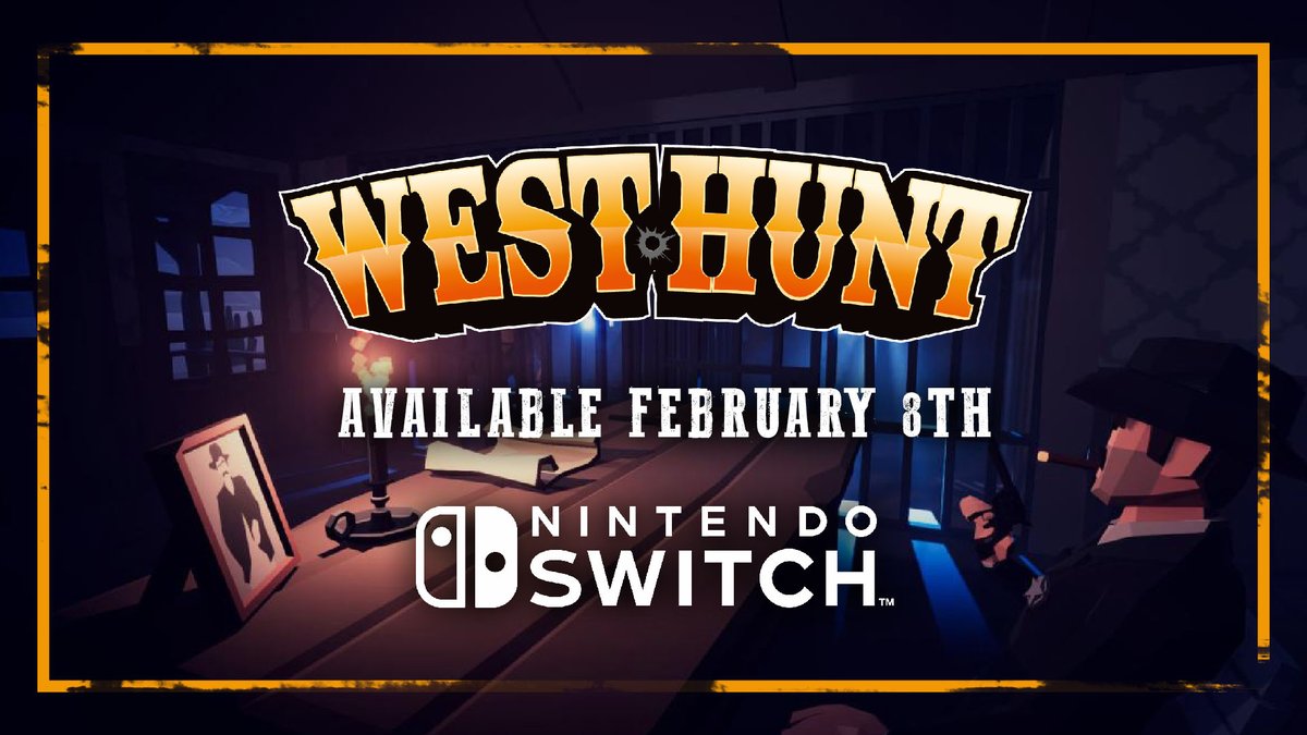 newgen_studio's tweet photo. Get ready for West Hunt heading to Nintendo Switch on February 8th, bringing the spirit of the Wild West to your console!
#gaming #gamedev #NintendoSwitchOnline #partygame #indiegames #westhunt https://t.co/KuSjzNX4gt