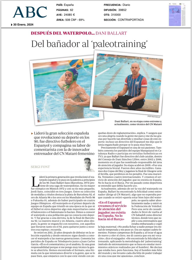 daniballart's tweet photo. @abc_es Gracias Sergio
Un placer compartir contigo ❤️🤽🏼‍♂️🤽🏽‍♀️ https://t.co/PmLhCYCOJ7