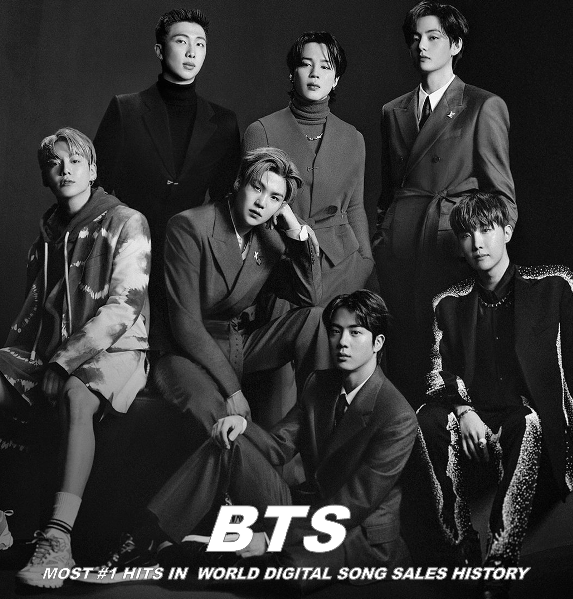WORLDMUSICAWARD's tweet photo. #BTS extends their record as the Act with the most #1 hits in World Digital Song Sales chart history (37)!💪📈🏆🥇🐐3⃣7⃣✖️1⃣s 🌎🎧🎶💰🔥👑👑👑👑👑👑👑💜 https://t.co/qnN9kJQTVM