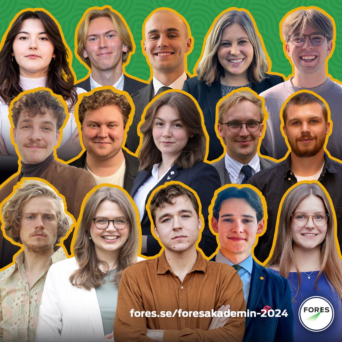 Talespersoner, pressekreterare och partiaktiva – från ungdomsförbund, studentförbund och föreningar – på nationell, lokal och europeisk nivå.
 
Nu har vi den stora glädjen att kunna presentera de antagna till Foresakademin 2024!

fores.se/foresakademin-…