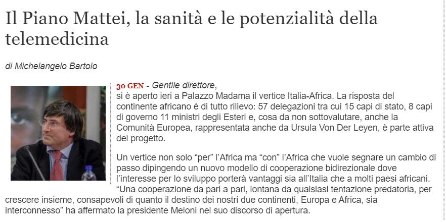 michele_bartolo's tweet photo. Piano Mattei. E se usassimo anche la Telemedicina? https://t.co/BpCkSdhBej https://t.co/cbUbqWZBeV