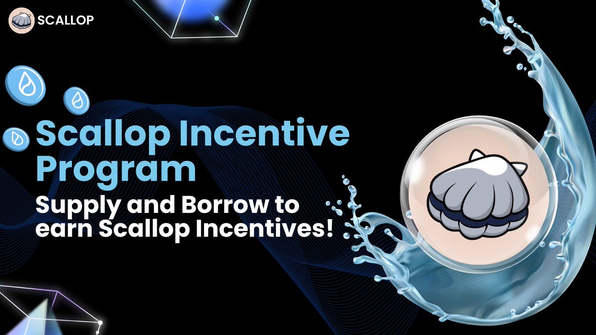 🌊 Scallop Incentive Program 🌊

Bi-Weekly Rewards on Scallop has been refreshed!

👉~450k Sui for Lending incentive
👉Additional 15k+ for Borrow incentive
👉Additional 1.2k for LST incentive

Be a Scalloper today: app.scallop.io