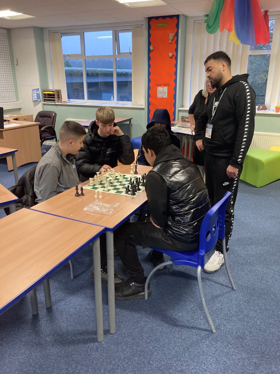 Having completed their maths work, year 10 enjoyed a game of chess ♟ #problemsolving #thisisAP