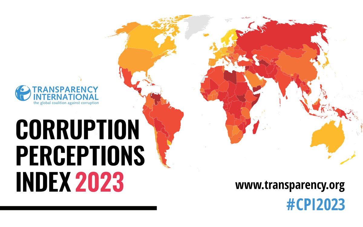 🚨International perceptions 'mask underlying risks' of #corruption in Ireland and the use of its financial services sector to launder much of the world's dirty money. Corruption Perceptions Index published today transparency.ie/news_events/co… #CPI2023