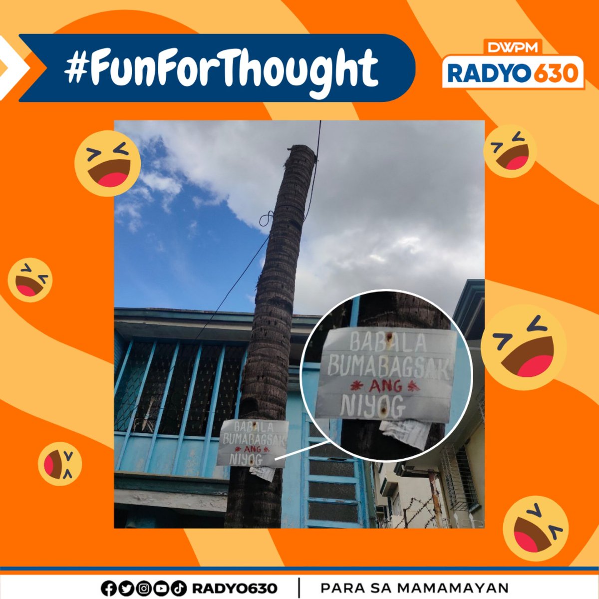 Radyo630's tweet image. BUMABAGSAK ANG ALIN?

May mga nakakatawa rin ba kayong larawan mula sa inyong lugar? I-send na 'yan dito sa aming page!

#Radyo630 #FunForThought