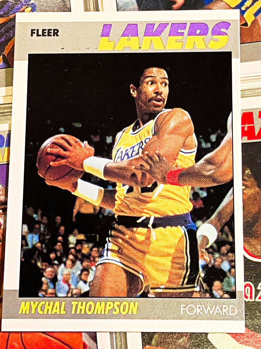 MEGAMIxxKURO's tweet photo. ダグバックの毎日がお宝DAY 【164】
1/30生 #MychalThompson②
1987-88 Fleer #108
@Lakers #LakeShow https://t.co/jAI7A1jQ0x