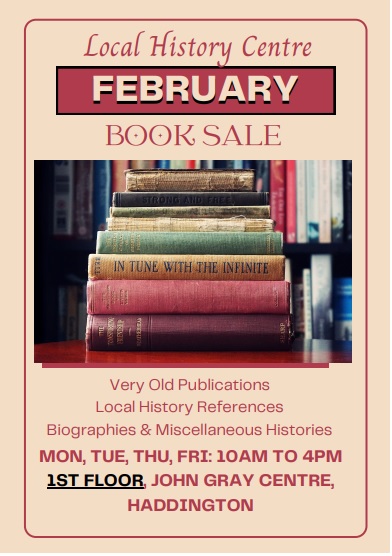📢Fancy some #NonFiction or #LocalHistory reading material?📚 Interested in freshening up your coffee-table selection? Pop-in & bring cash.💷 Sale begins this Friday - February 2!📢 @eastlothianlibs #EastLothian #BookSale