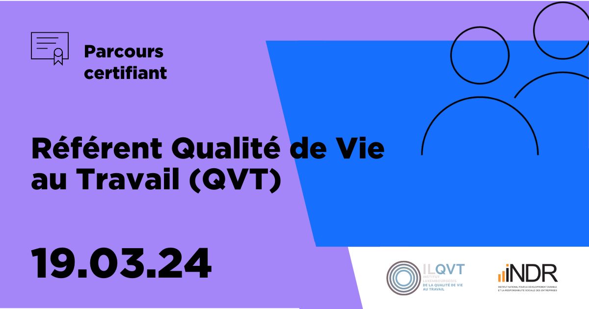 Les enjeux liés à la Qualité de Vie au Travail et à la prévention des risques psychosociaux sont plus que jamais au cœur des préoccupations organisationnelles. Pour répondre à ces défis, nous vous proposons un parcours certifiant pour devenir Référent QVT buff.ly/3vVujAN