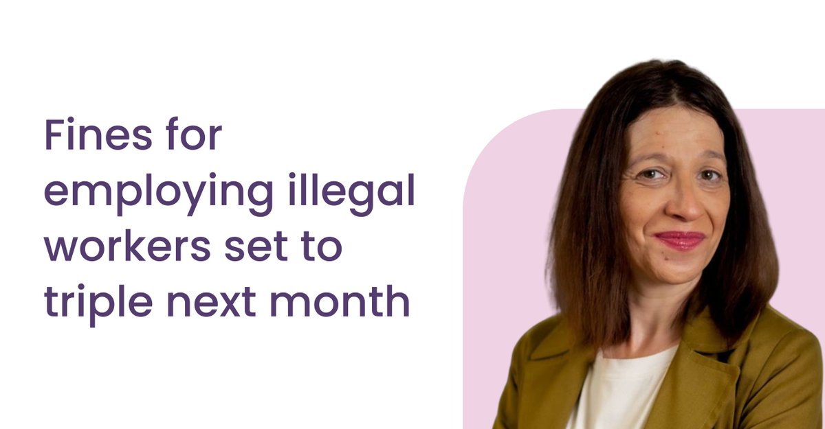 BindmansIm's tweet photo. The new rules also include an increase in fines for businesses considered repeat offenders who will be fined up to a maximum of £60,000 per worker, up from £20,000 per worker.  

Tanya Goldfarb explains further here:  
https://t.co/bJ5gKiIRNe

#immigrationlaw #immigration https://t.co/ReqpkG52Qd
