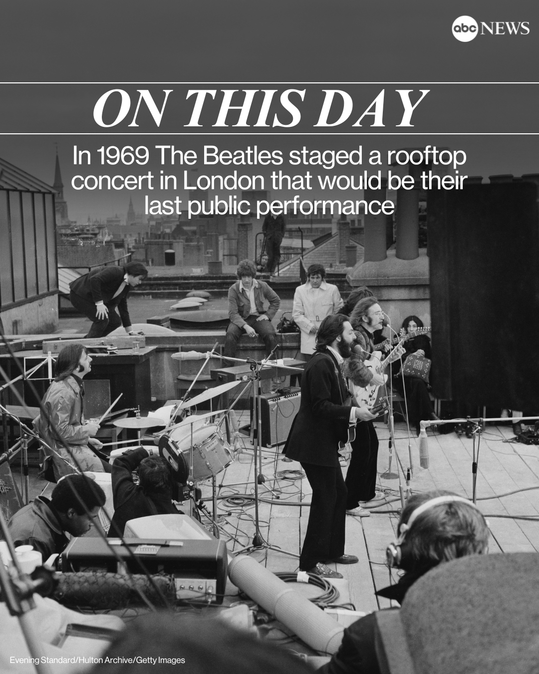 The Beatles 1969 Rooftop Concert ABC News On X: 