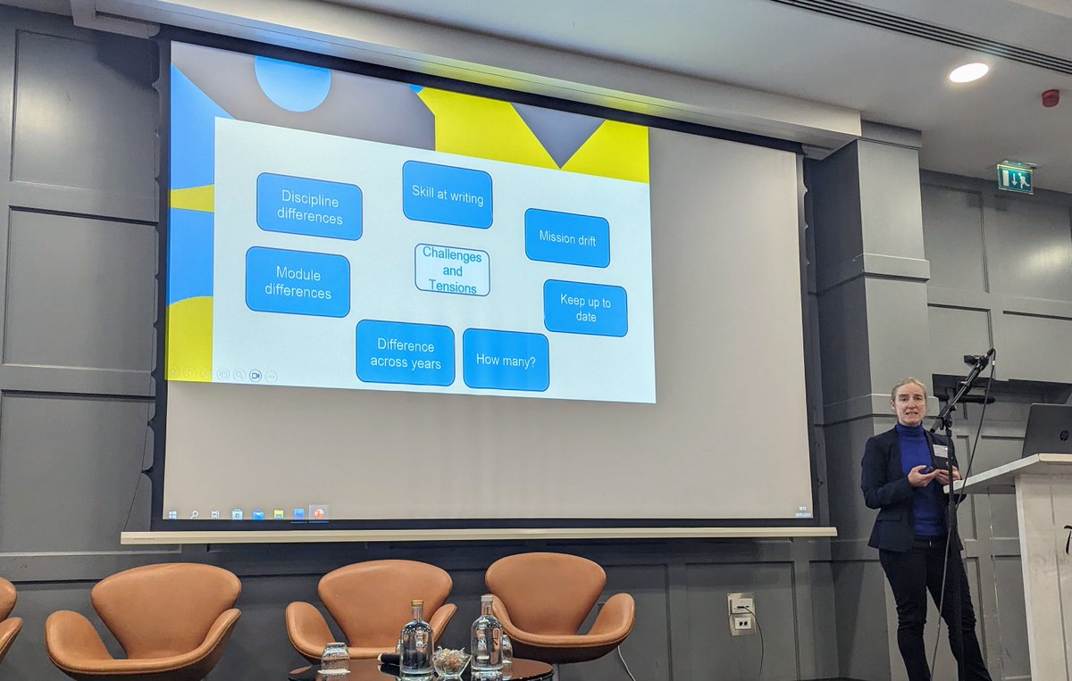 First up at <a href="/QQI_connect/">QQI</a>'s #RethinkingAssessment of Learning Outcomes in HE event, Dr Monica Ward <a href="/DCU/">Dublin City University</a> highlights some of the challenges in the operation of learning outcomes in practice. Notes in particular disciplinary differences in approaches to LOs.