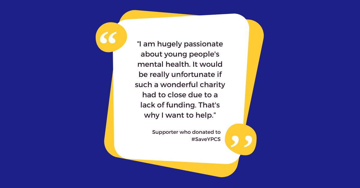 YPCS (@ypcs_uk) on Twitter photo To #SaveYPCS is to save a safe, accessible space for young people who need someone to listen and be there.
If you would like to fundraise for us, please contact us at saveypcs@ypcs.uk.
You can also donate directly at our JustGiving page: justgiving.com/campaign/savey… To #SaveYPCS is to save a safe, accessible space for young people who need someone to listen and be there.
If you would like to fundraise for us, please contact us at saveypcs@ypcs.uk.
You can also donate directly at our JustGiving page: justgiving.com/campaign/savey…