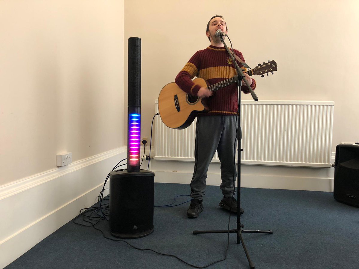💫 Classes really are back into the swing of things. Helping us along the way is our new Bluetooth Speaker, kindly donated by Adam Wilson at PCL Live Aberdeen. 🎤🎶 Thank you, Adam! 🤩