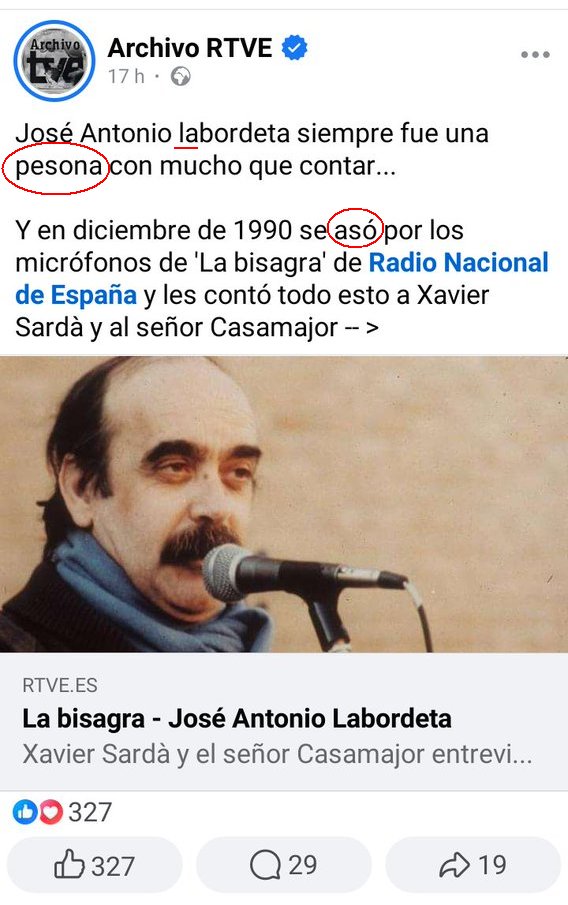PalabristaRNE's tweet photo. En RNE tenemos unos micrófonos que son como freidoras de aire y te recuecen la cara. Eso sí, solo afectan a las ‘pesonas’. Pobre José Antonio. 😉😜 

(vía @pradossruiz)
(Ojito, @ArchivoRTVE, que las prisas son malas.) https://t.co/MrJIPhtdAe