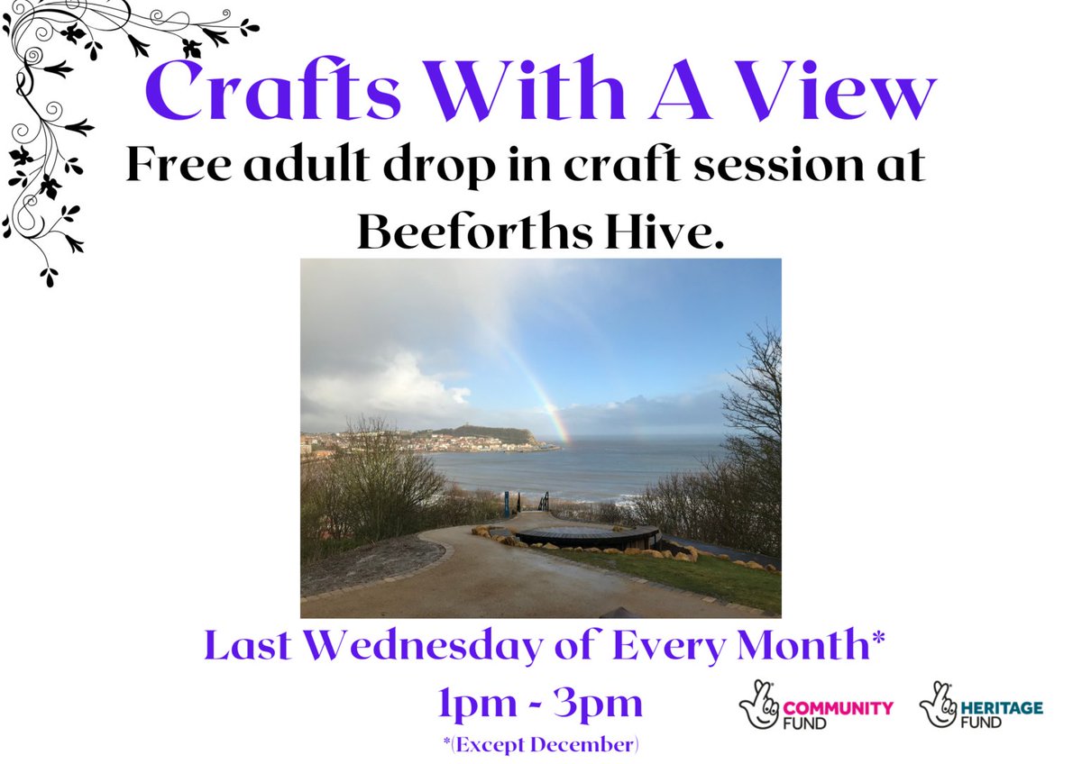Join our friendly group of crafters this Wednesday for the first Crafts with a View of 2024. Everyone welcome and all materials supplied. @HeritageFundUK @HeritageFundNOR @TNLComFund