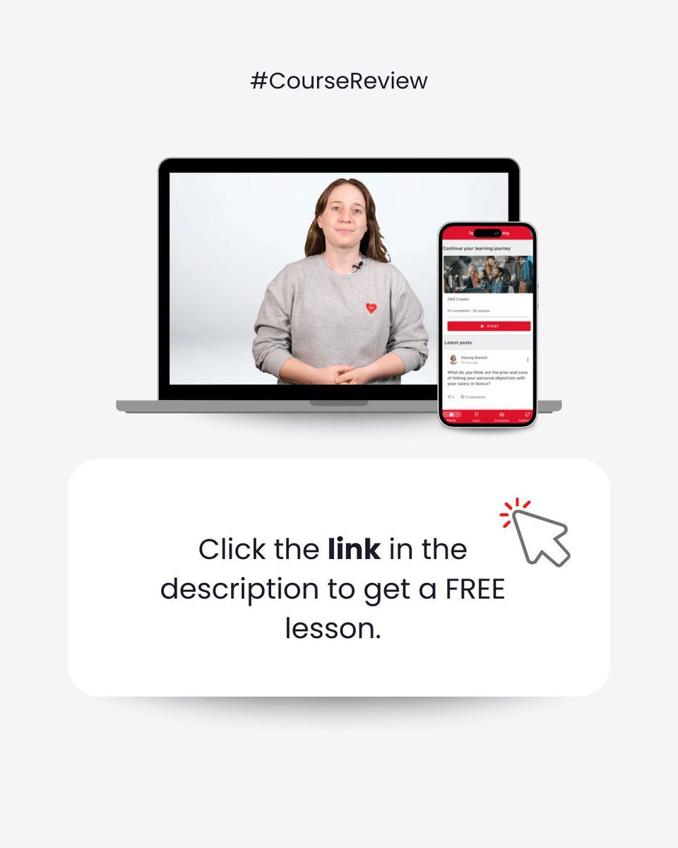 1ovmany's tweet photo. 🎁We're offering a FREE lesson to introduce our new e-learning course on OKRs: https://t.co/DxgsKYRouA
🎓We received a new review from Louise, who has successfully completed the entire programme and is now officially an accredited #OKR Creator. 
#Agile #ScrumMaster https://t.co/oXFFgH51tL