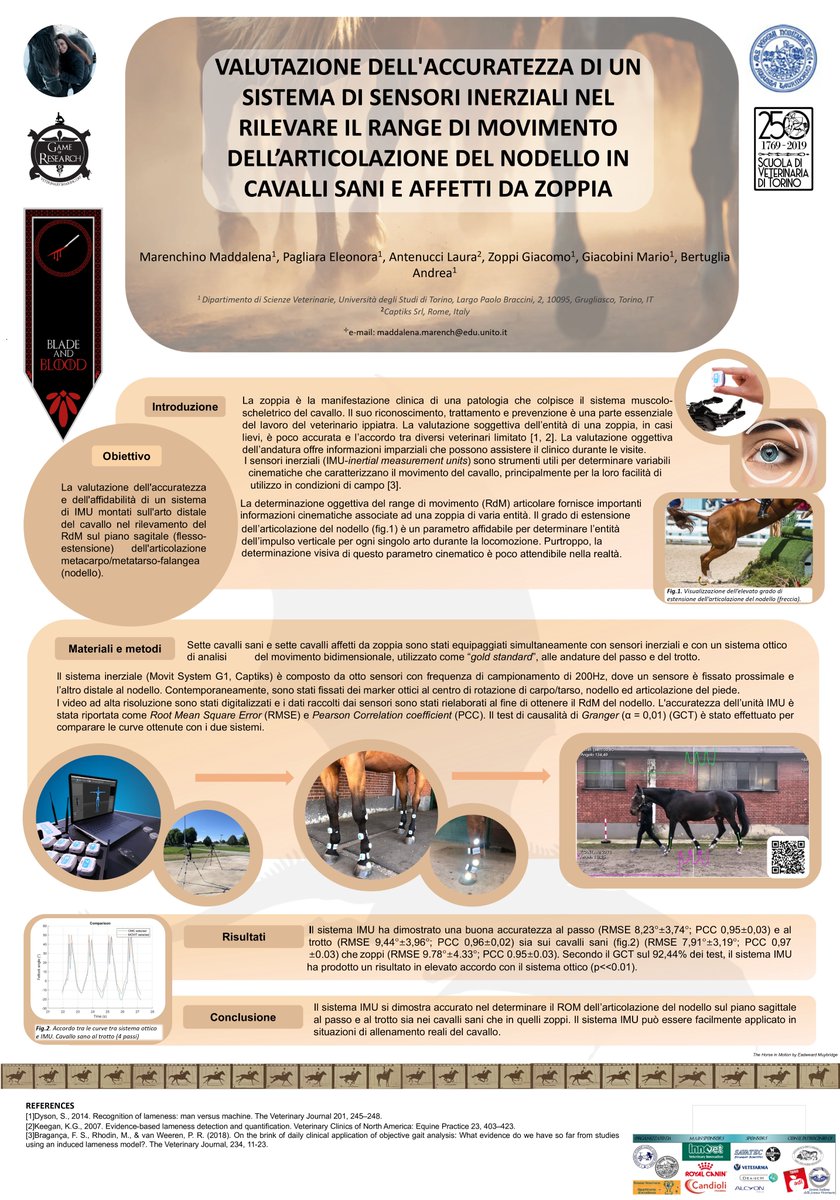movitsystem's tweet photo. @movitsystem  nelle #ScienzeVeterinarie per rilevare  Range di Movimento dell'articolazione del #nodello in #cavalli sani e affetti da zoppia. #ricercascientifica in collaborazione con   @DiStudi e @Captiks   https://t.co/vu2NbOOb7B
#rehabilitation #horserecovering #horsemedicine https://t.co/igmshe8xij