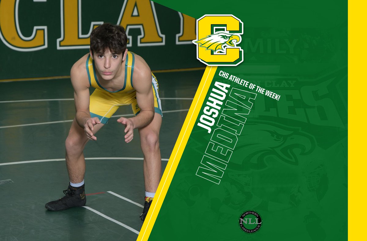 clayathletics's tweet photo. Josh was selected for this week's AOW for his performance in the Dale Carrol Invite. He had an outstanding performance in the 106 lb. wt. class. Josh ended the weekend with a 4-0 record, including an impressive pin against the #15 ranked wrestler in D2. https://t.co/tIRG9D38R1